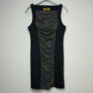 Nicole Miller Sleeveless Bodycon Sheath Dress Size M Ruched